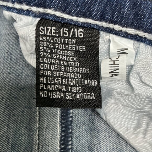 Sky Womens Size 15/16 Blue Super Soft Flare Jeans Denim Embroidered Pockets - Picture 3 of 15